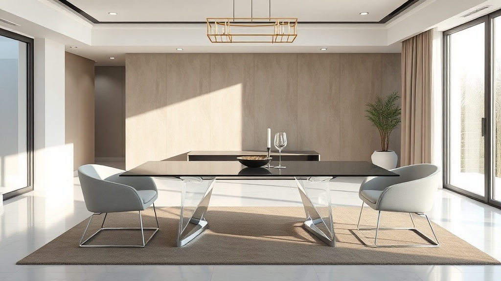 Mesas em acrílico: design, leveza e sentido prático