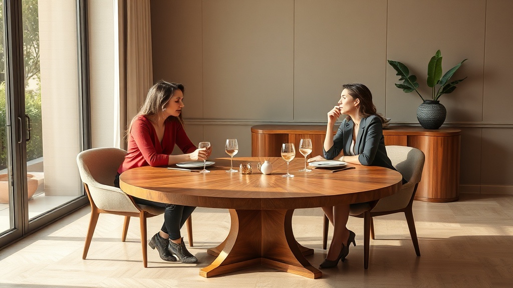 A mesa redonda no centro da vida: conceito, usos e atmosfera