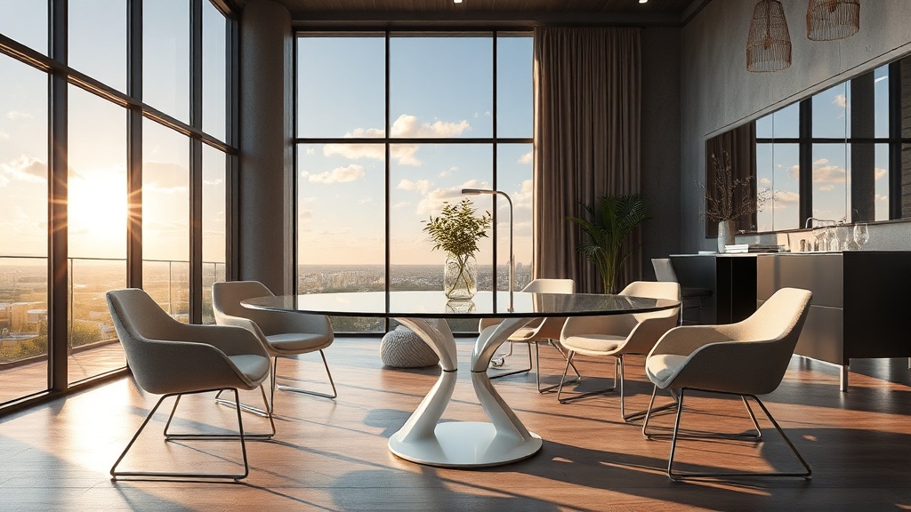 Por que as mesas redondas em acrílico estão em alta