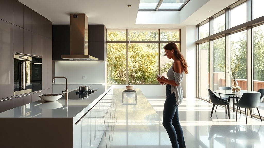 Materiais que elevam seus armários: madeira, acrílico e superfícies sólidas