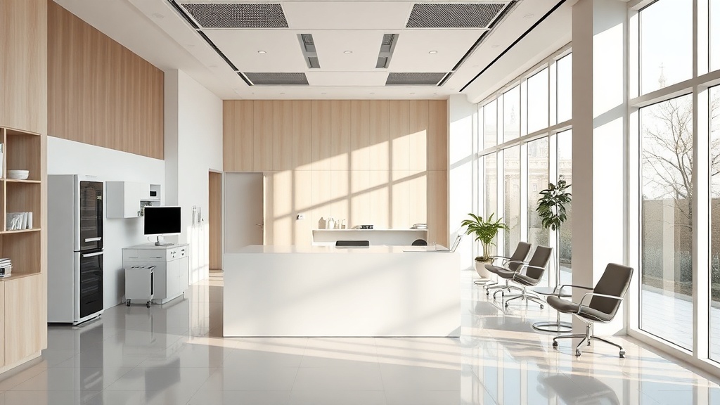 Tendências em mobiliário clínico: superfícies contínuas, cores suaves e tecnologia integrada