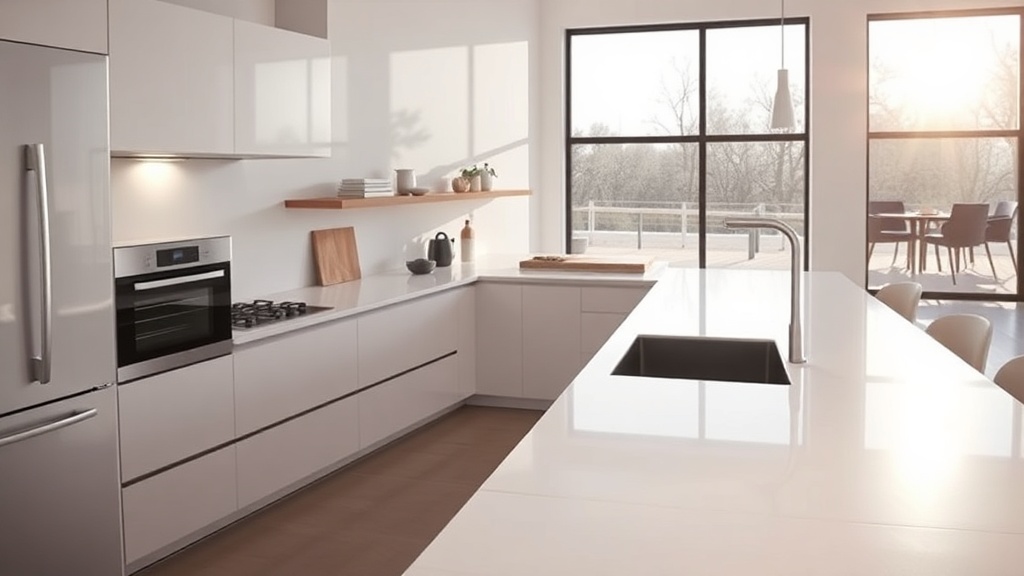 Bancadas contínuas em Corian: o que são e por que fazem diferença no dia a dia