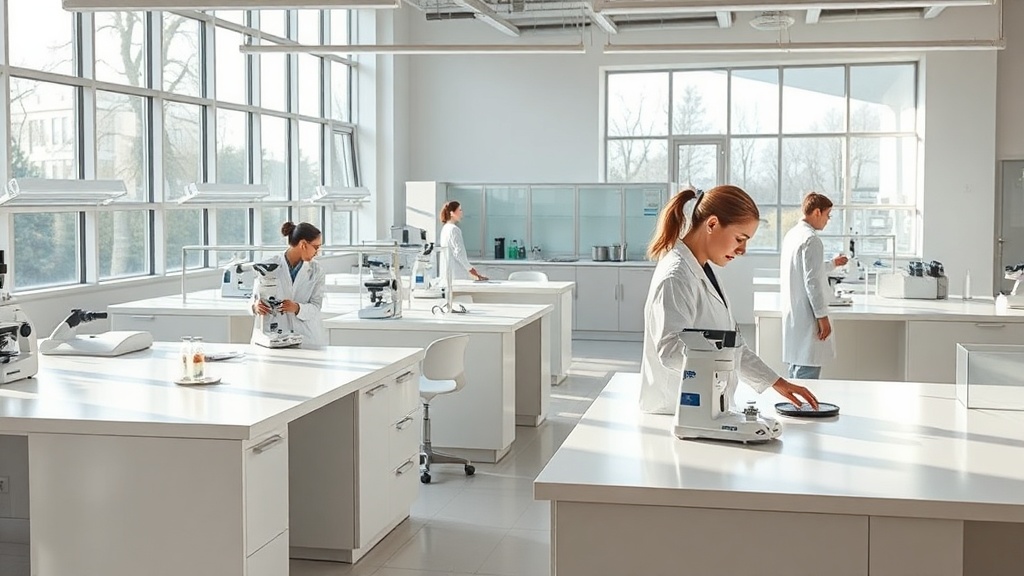 Por que o Corian revolucionou ambientes laboratoriais