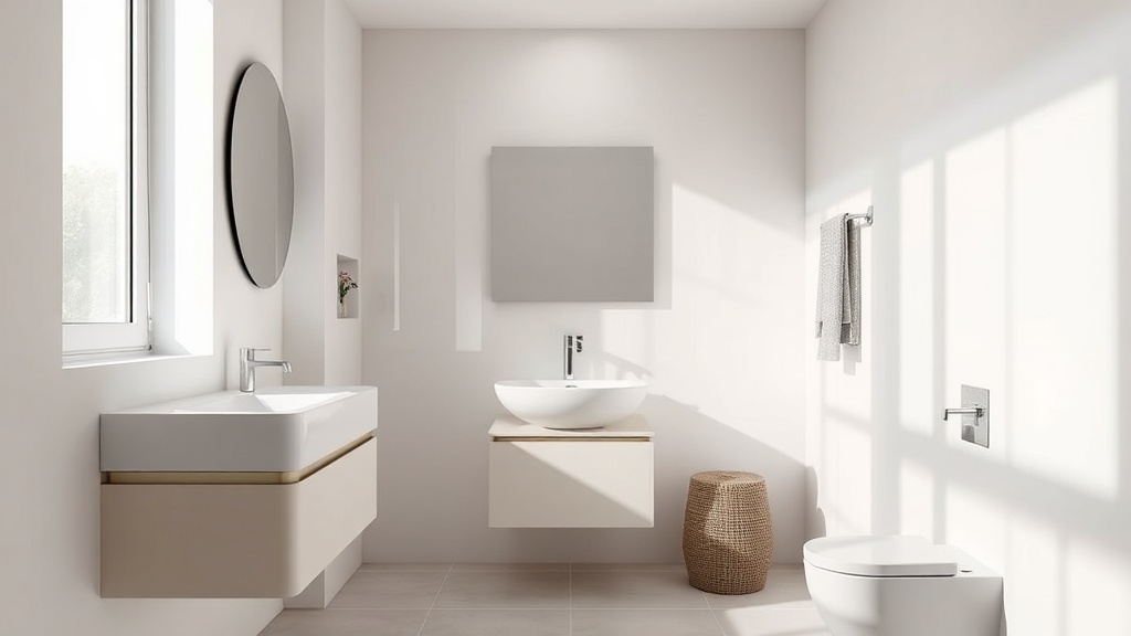 Tendências para banheiros compactos: minimalismo, fluidez e praticidade