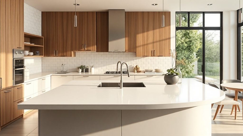 Balcão de Corian® na cozinha: resistência, higiene e design contínuo