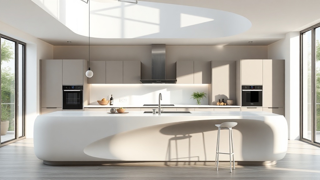 Tendências atuais: superfícies contínuas e formas orgânicas em evidência