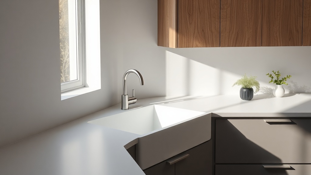 O que é uma farm sink em Corian® e por que ela se destaca