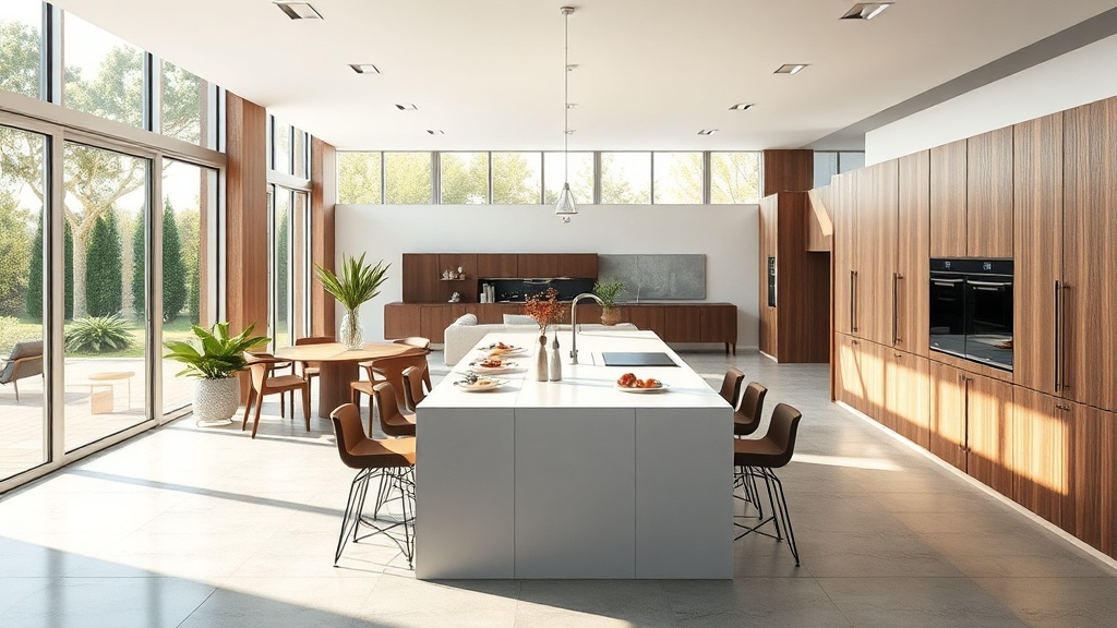 Tendências que valorizam superfícies contínuas, sustentabilidade e tecnologia