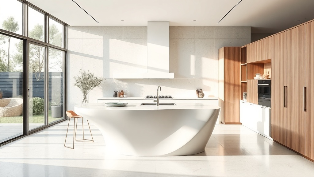 Tendências que favorecem curvas, superfícies contínuas e materiais híbridos