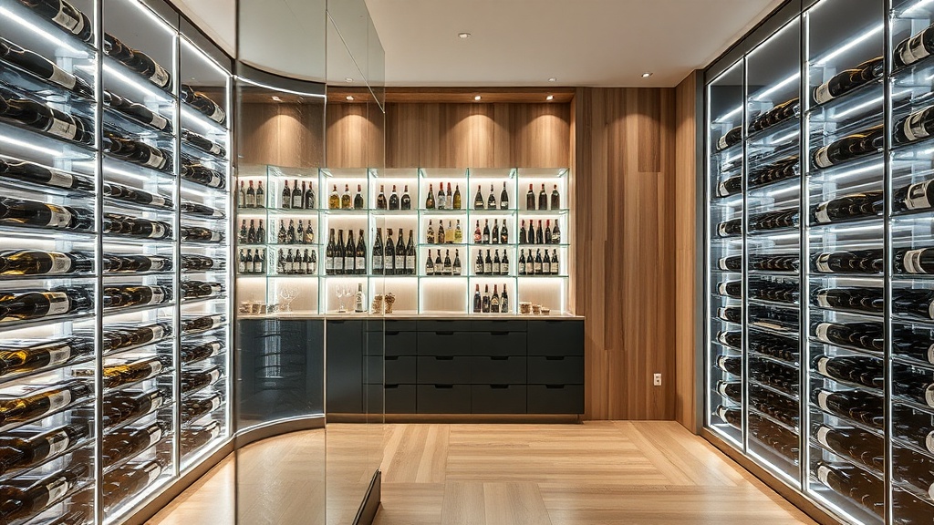 Definição prática: adega de vinho em acrílico sob medida