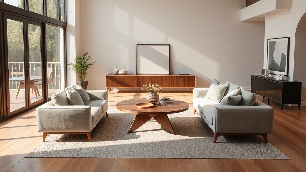 O encanto das curvas: entendendo a mesa de centro redonda