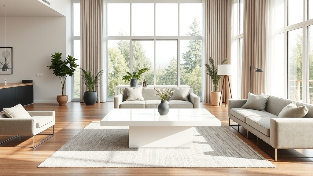 Tendências atuais em mesas de centro, cores e composições