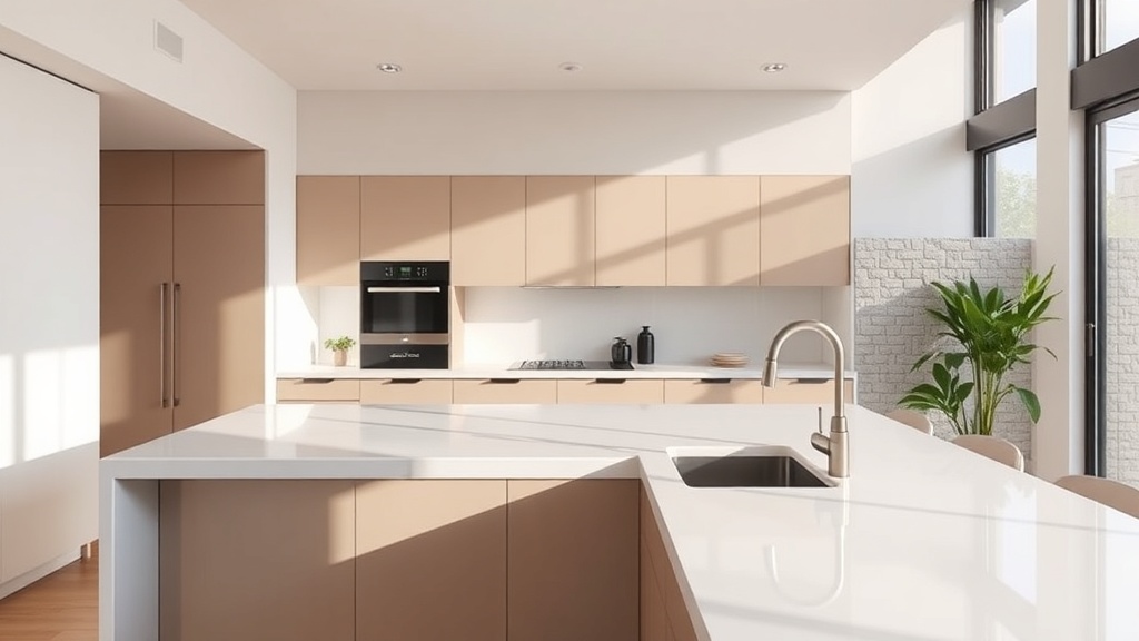 Materiais que elevam: madeira, acrílico e Corian na cozinha