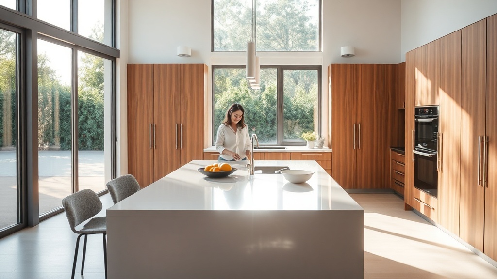 Tipos de móveis e funções essenciais na cozinha com ilha