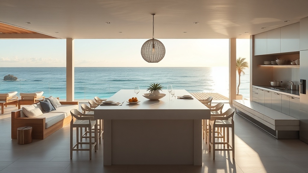 O coração da casa de praia: entendendo as ilhas de cozinha