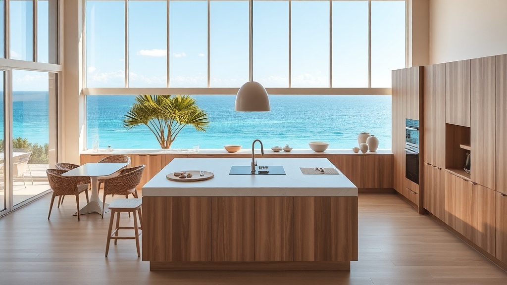 Tendências para cozinhas de praia: leveza, multifuncionalidade e bem-estar