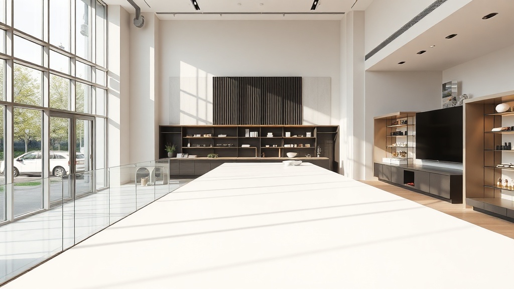 O que são balcões em Corian® sob medida para varejo de luxo