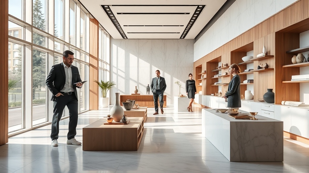 Tendências de alto padrão: continuidade visual, minimalismo caloroso e superfícies inteligentes