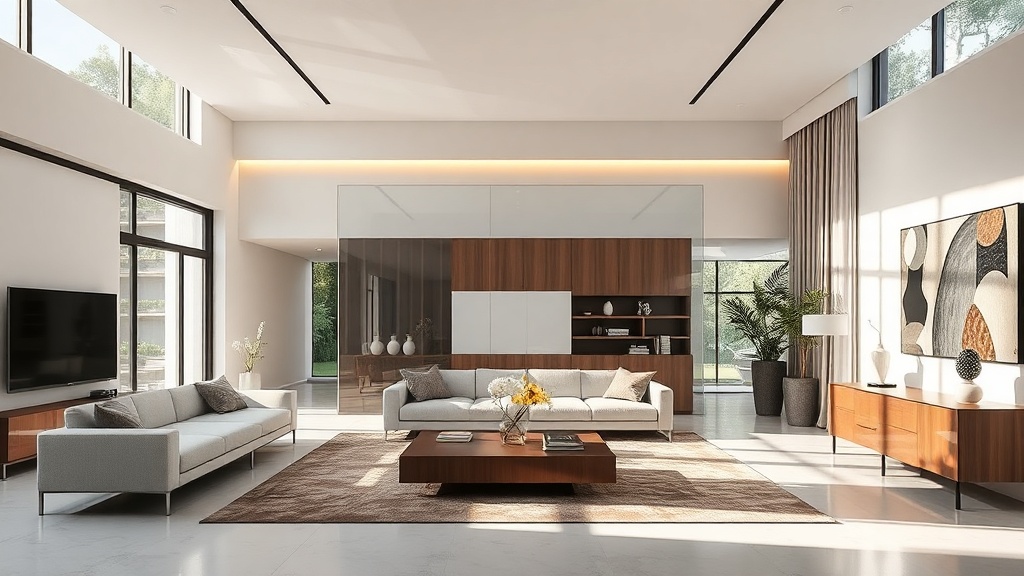 Tendências que moldam móveis, divisórias e decoração atuais