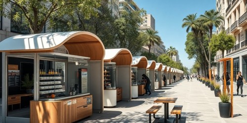 Quiosques comerciais para alimentação, serviços ou varejo: o que muda na escolha