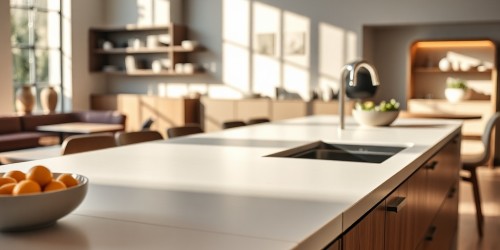 Texturas e espessuras: opções avançadas para farm sinks feitas em corian