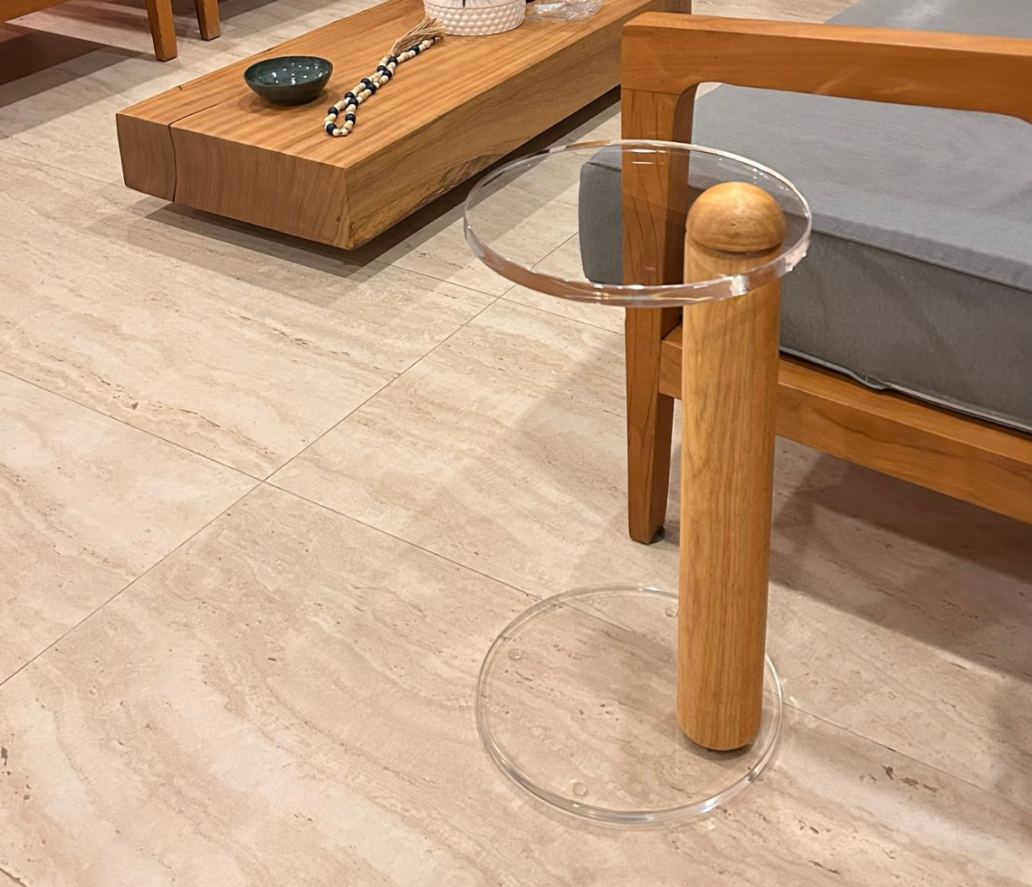 Mesa Circle – Linha Cristal Wood