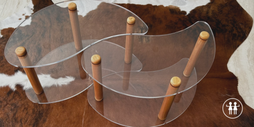 Mesa Yin Yang – Linha Cristal Wood