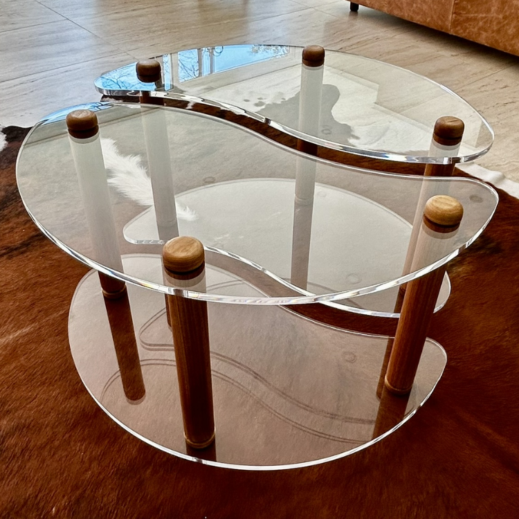 Mesa Yin Yang Cristal Wood