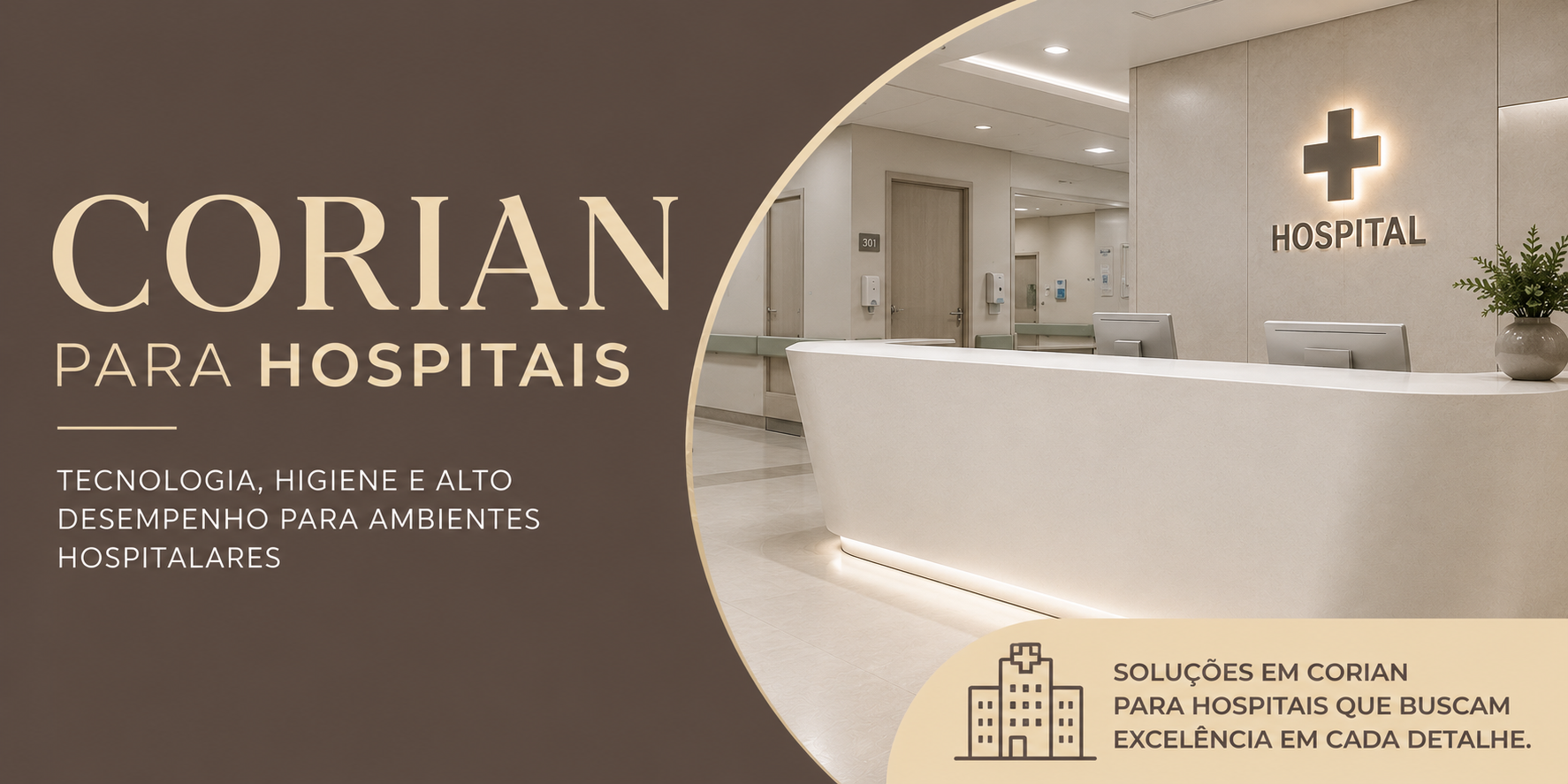 Projetos e execução de ambientes em Corian para Hospitais